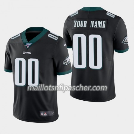 Maillot Philadelphia Eagles Custom Nike Noir 100th - Homme